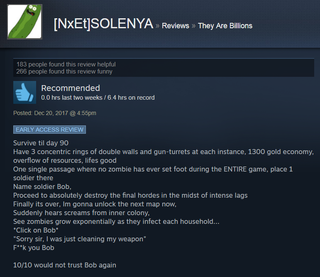 Illustration for article titled They Are Billions, As Told By Steam Reviews